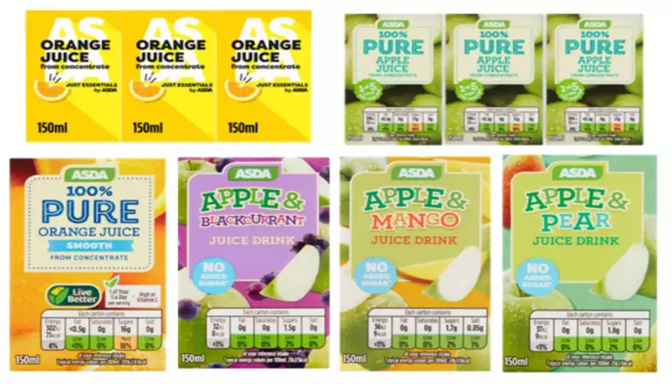 Product Recall 6 Asda brand multi-pack juice drinks image